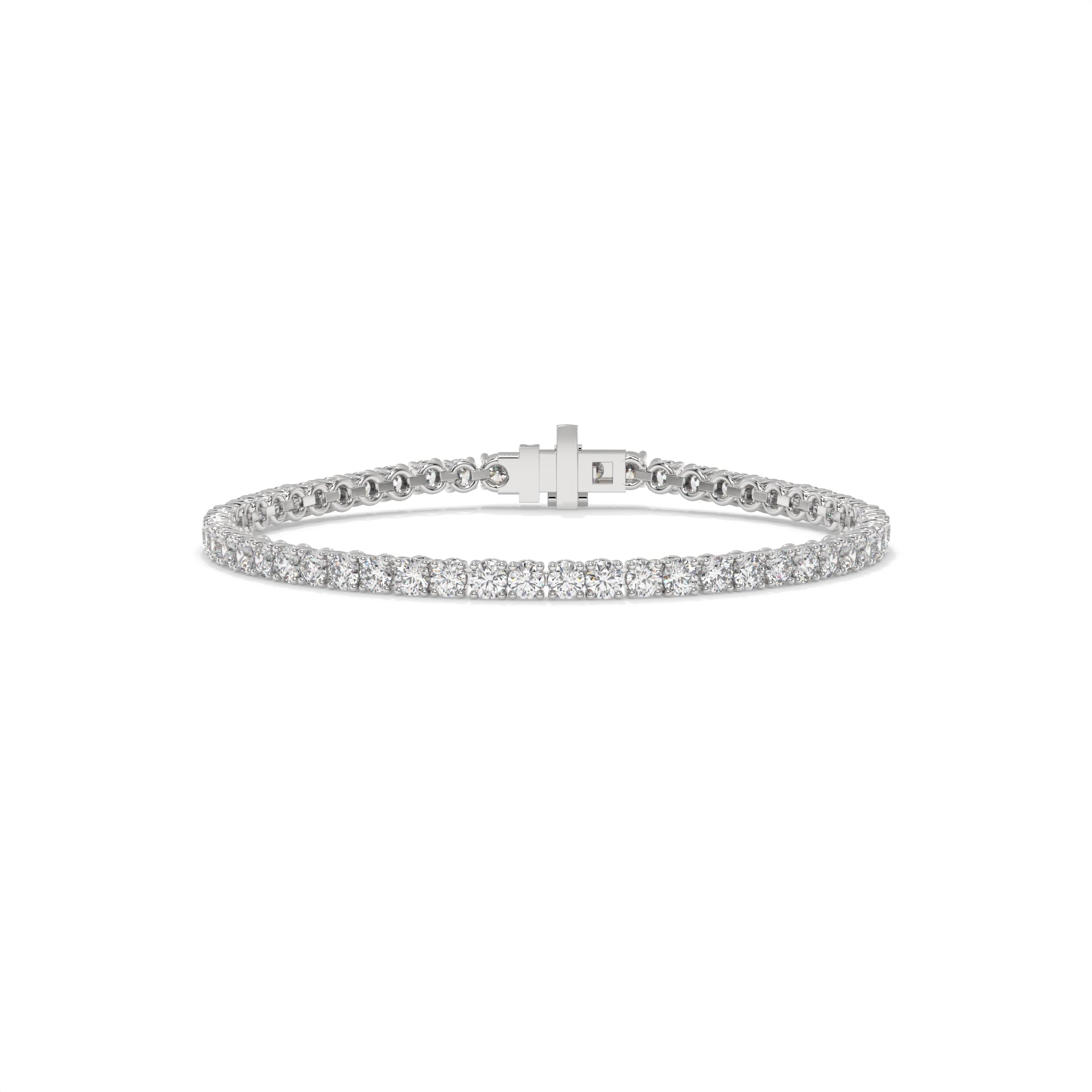 Silver bracelet with diamonds GLAM NYC