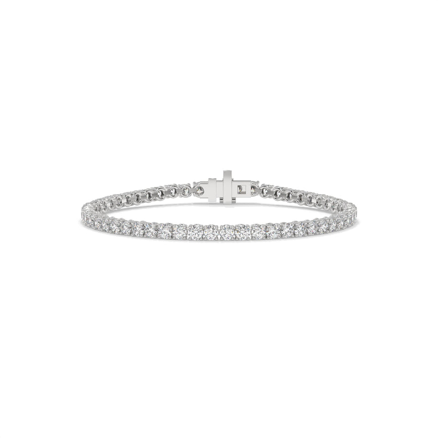 Silver bracelet with diamonds GLAM NYC