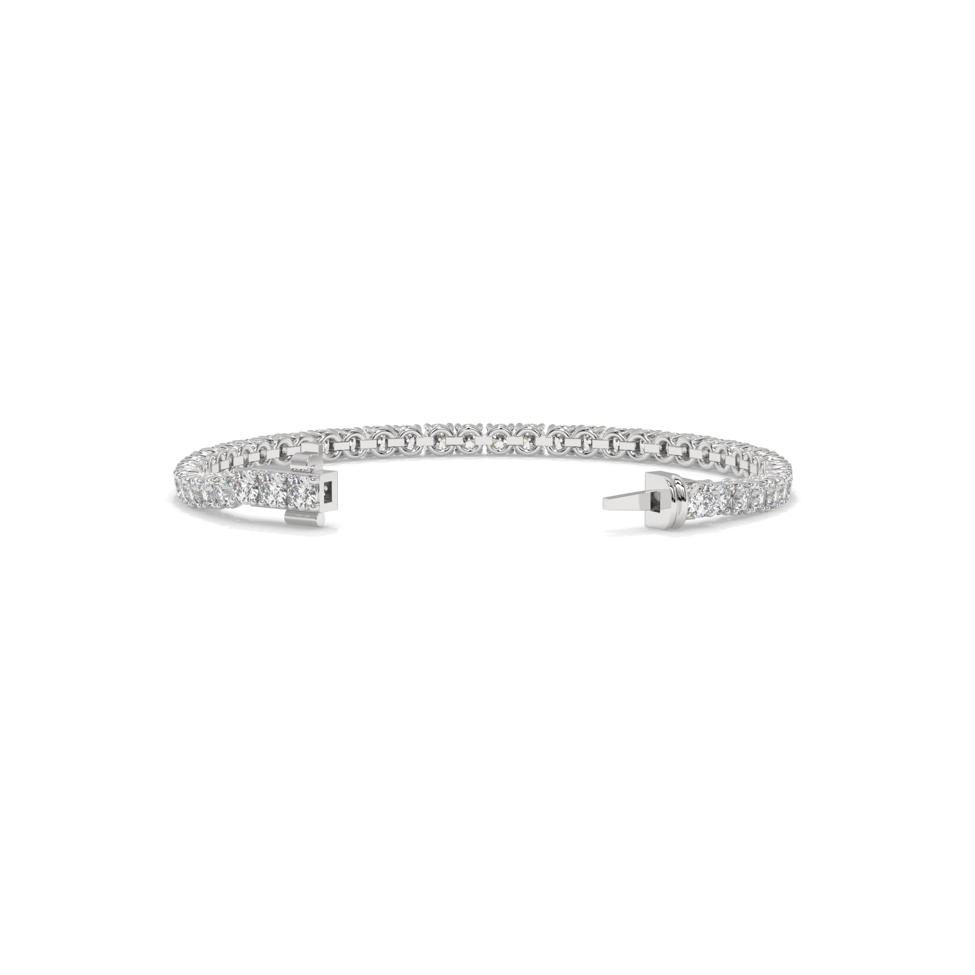 Silver bracelet with diamonds GLAM NYC