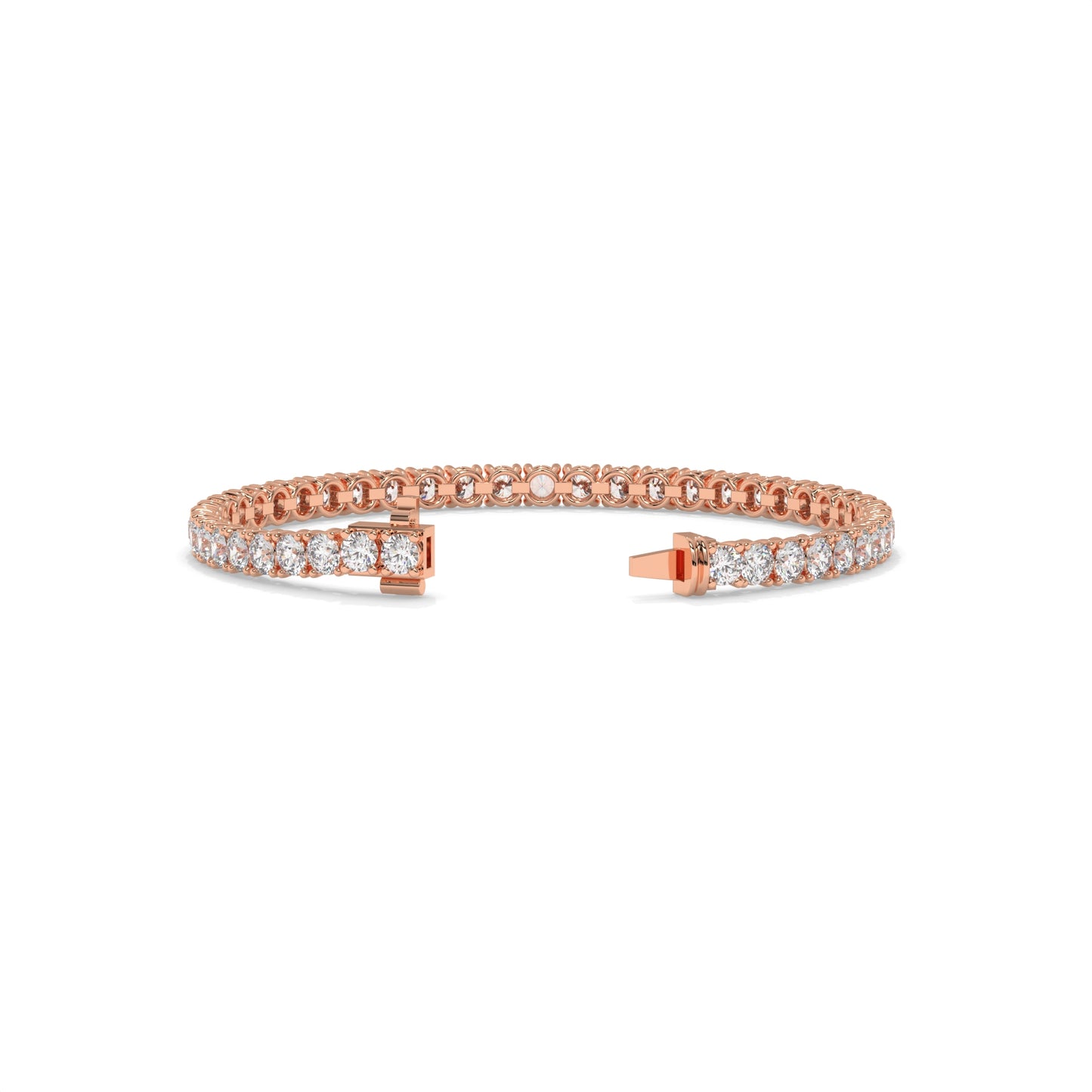 Rose gold bracelet with diamond accents GLAM NYC