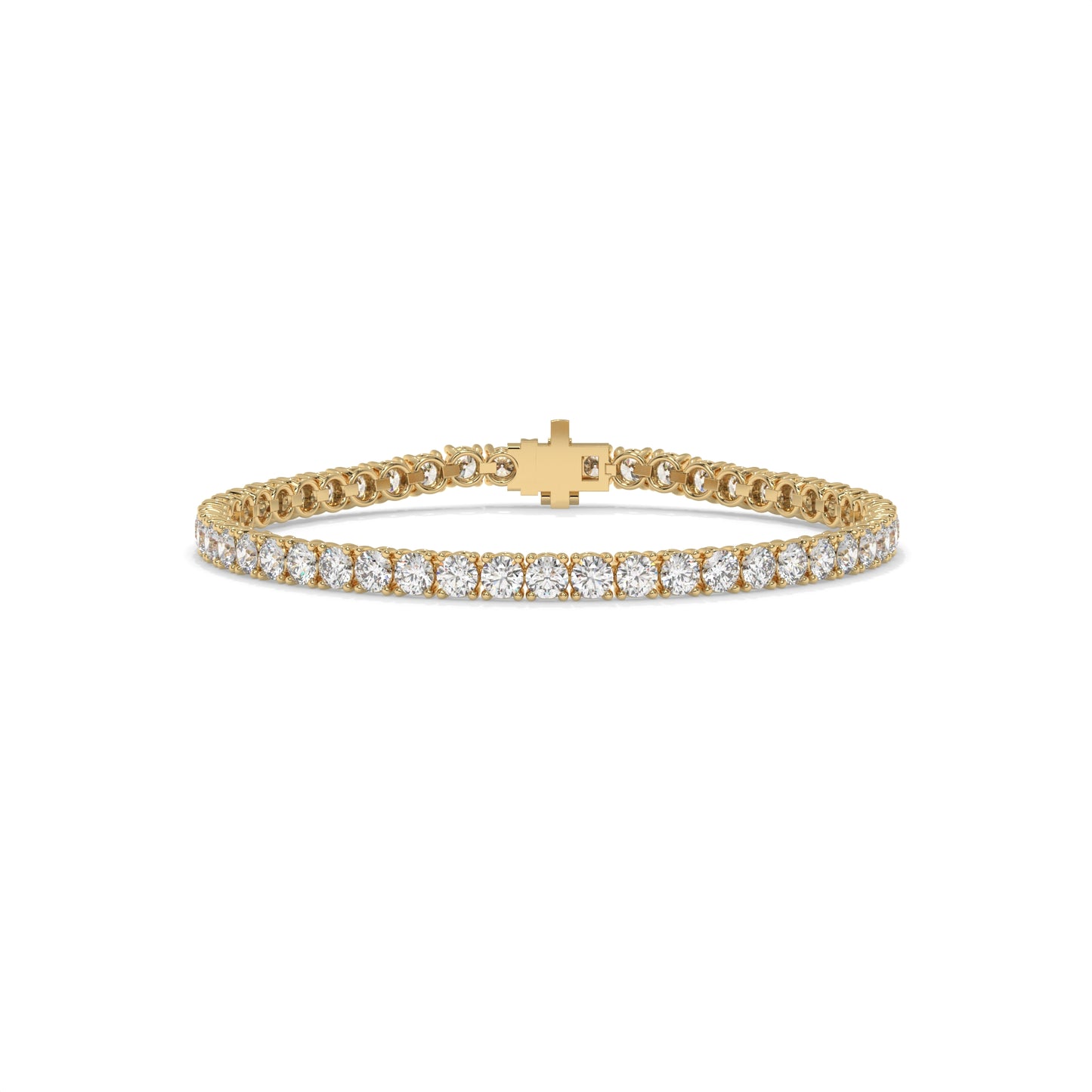 Gold bracelet with diamond accents GLAM NYC