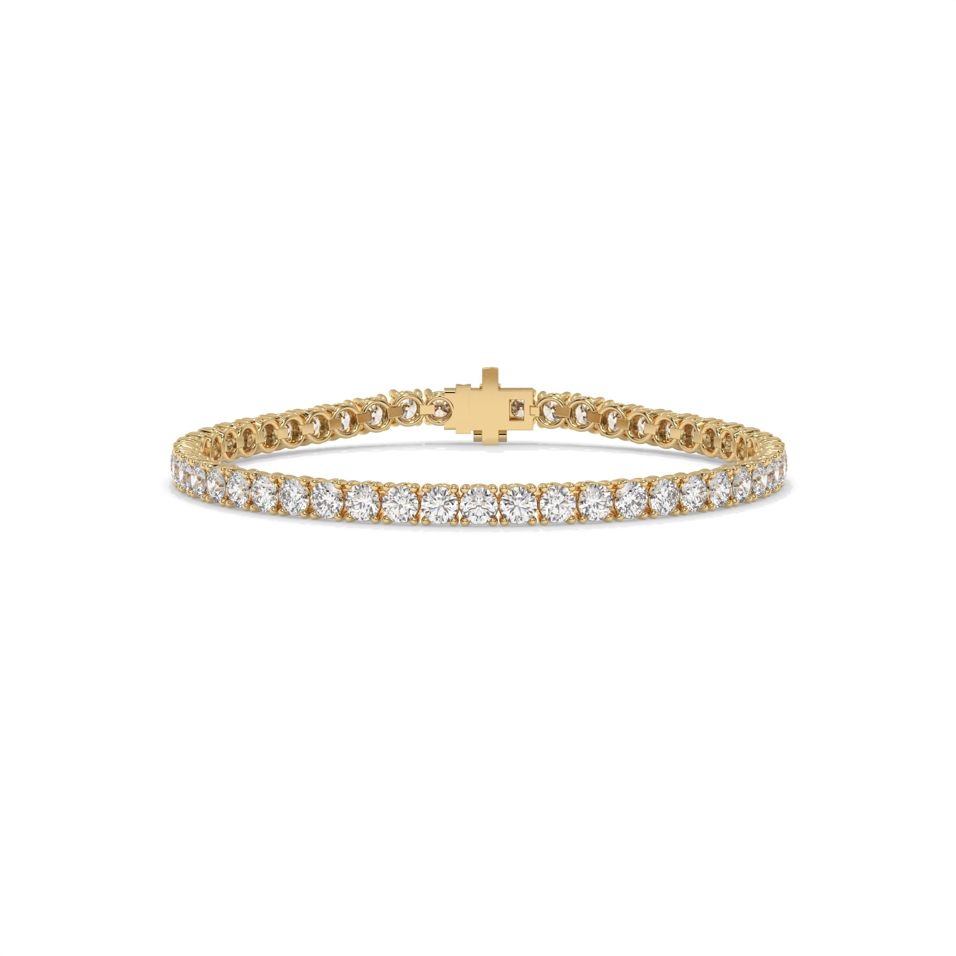 Gold bracelet with diamond accents GLAM NYC