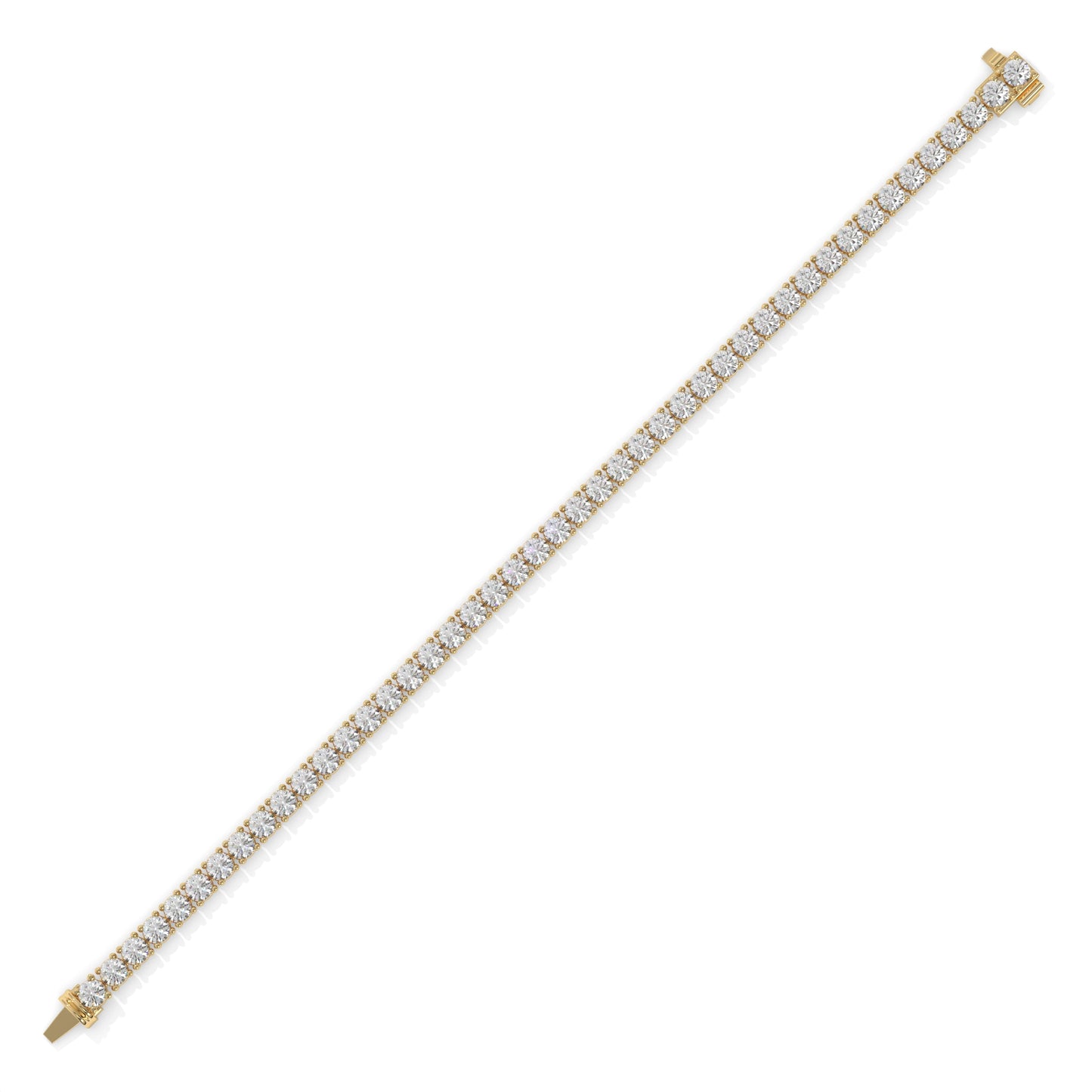Gold bracelet with diamond accents GLAM NYC