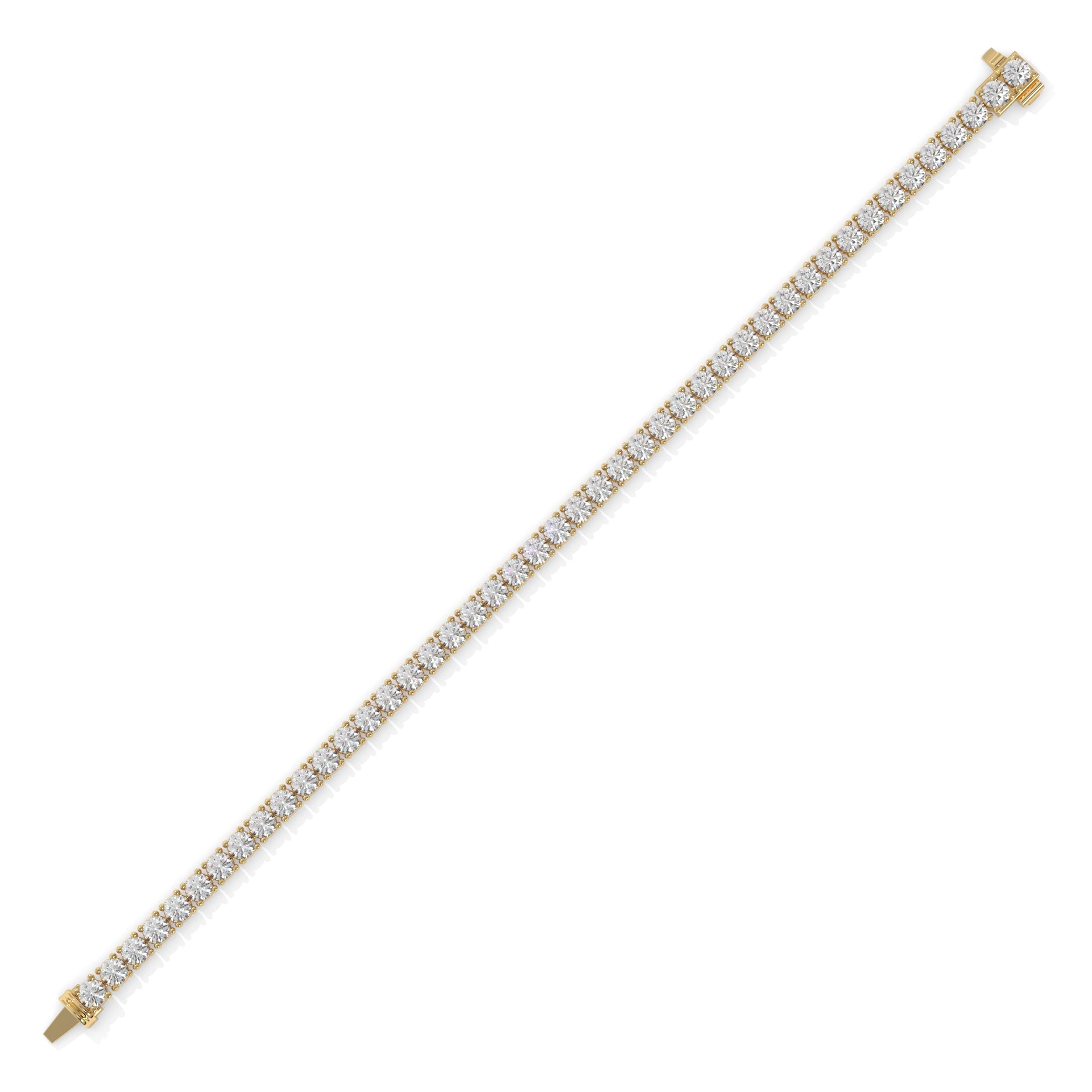 Gold bracelet with diamond accents GLAM NYC