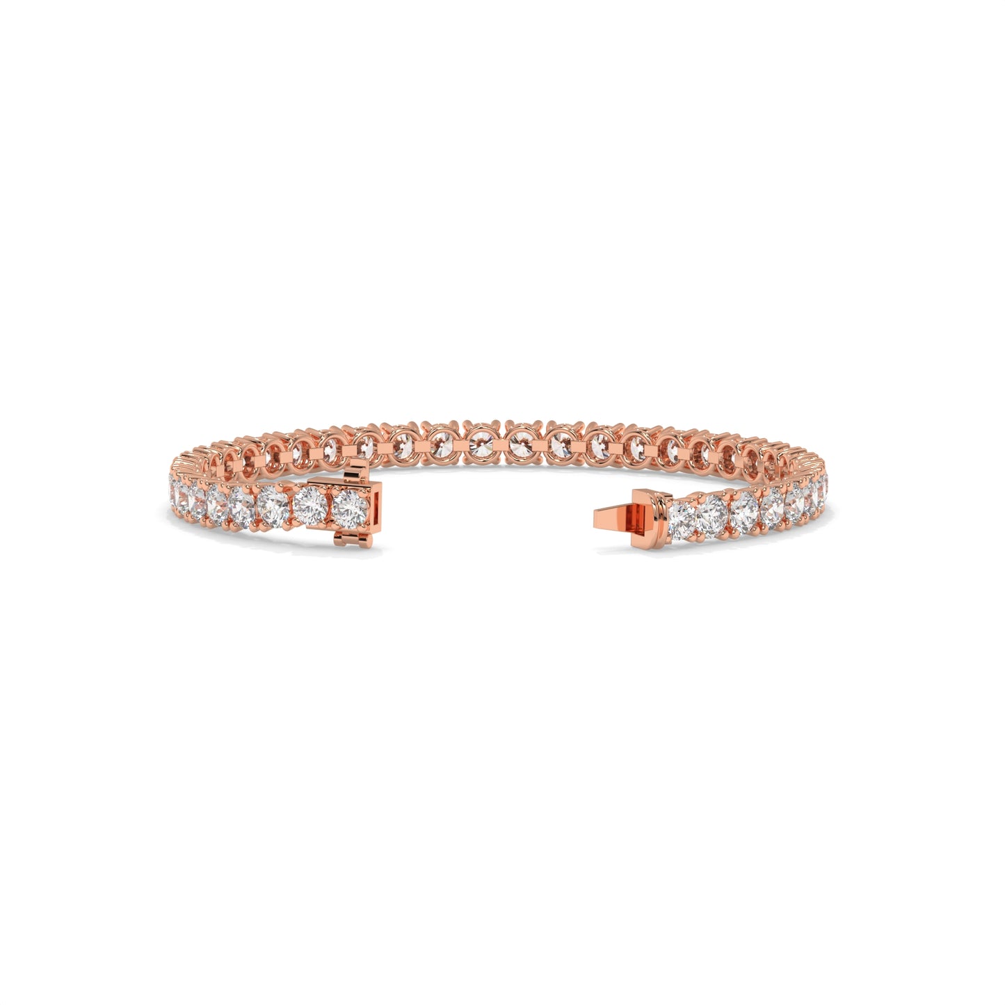 Rose gold bracelet with diamond accents GLAM NYC