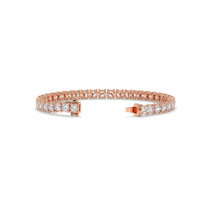 Rose gold bracelet with diamond accents GLAM NYC