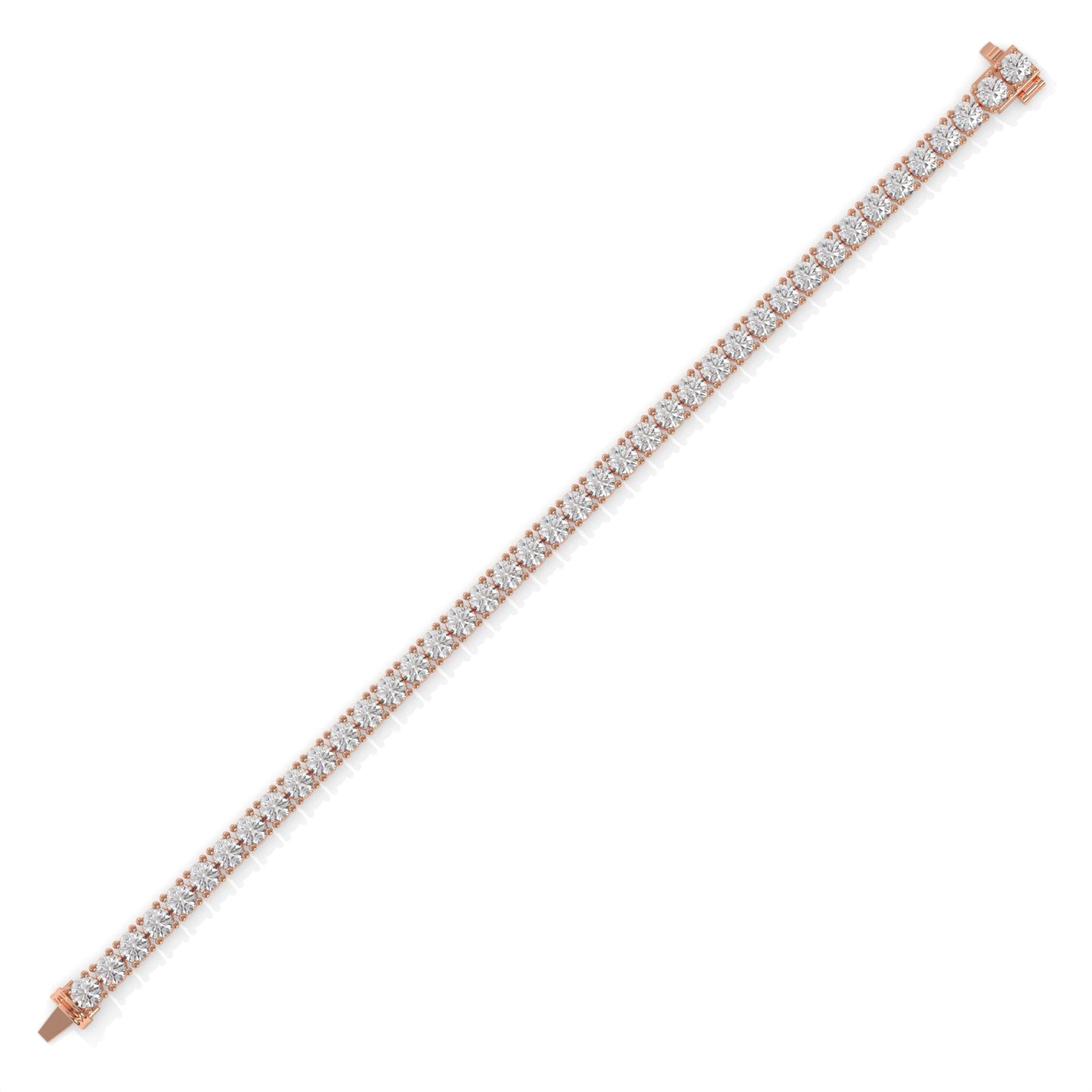Rose gold bracelet with diamond accents GLAM NYC