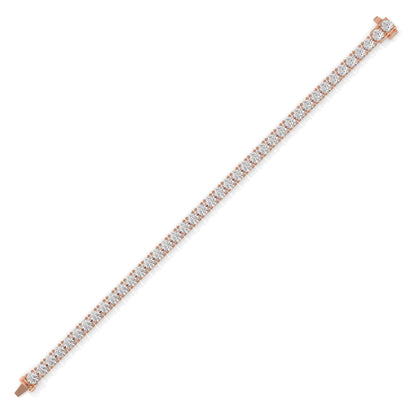 Rose gold bracelet with diamond accents GLAM NYC