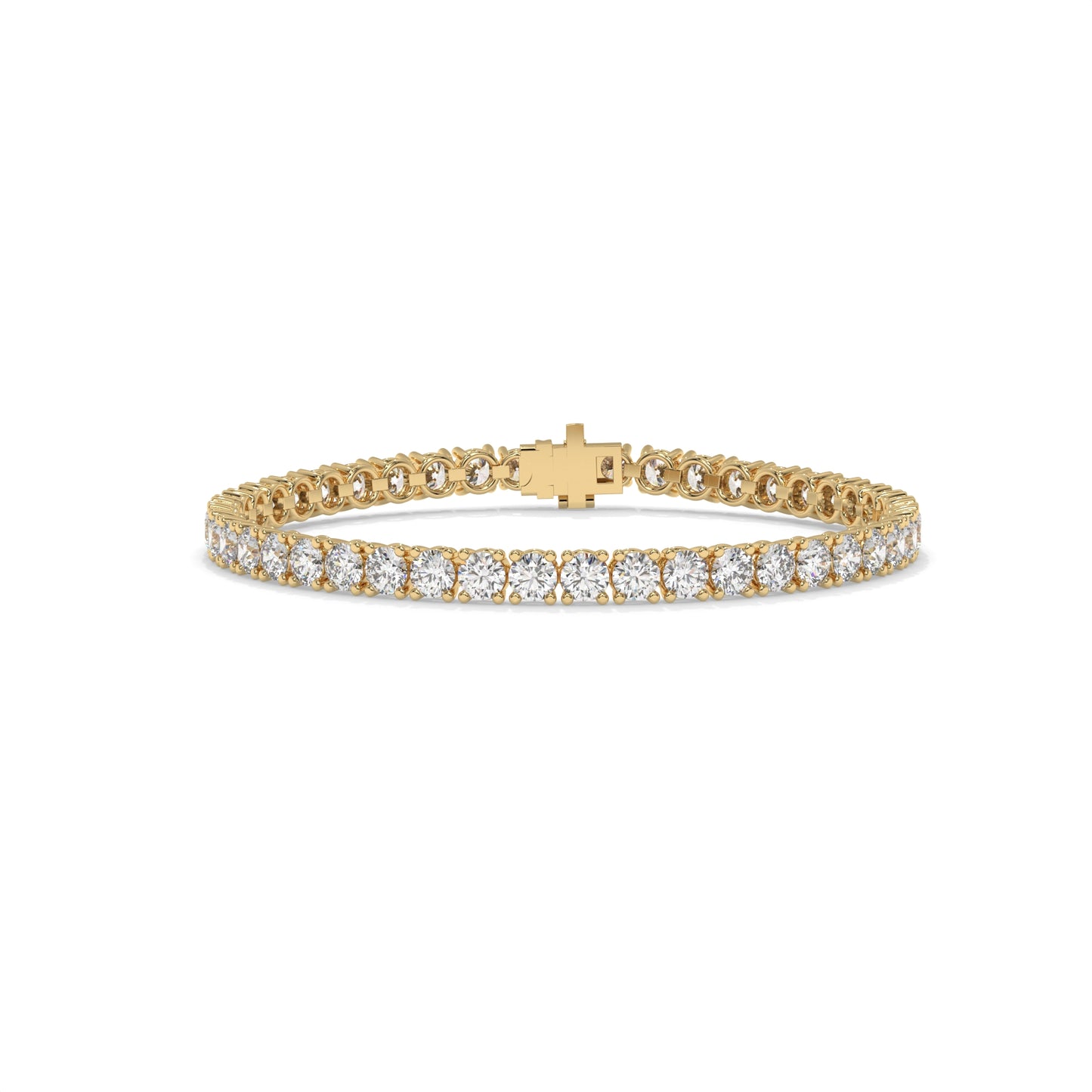 Gold bracelet with diamond accents GLAM NYC