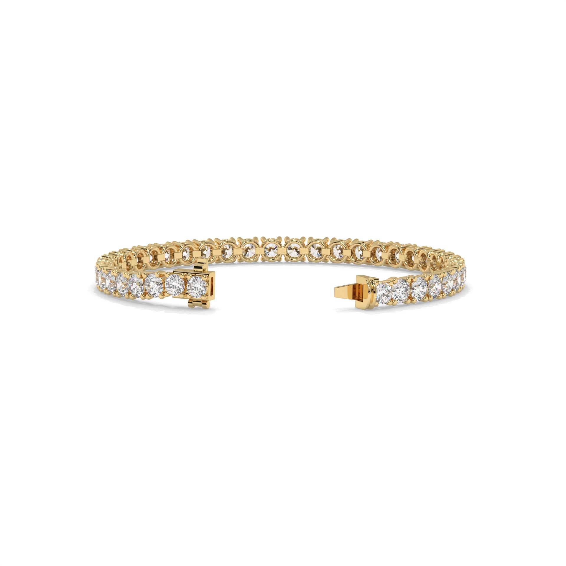 Gold bracelet with diamond accents GLAM NYC