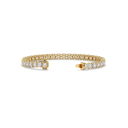 Gold bracelet with diamond accents GLAM NYC