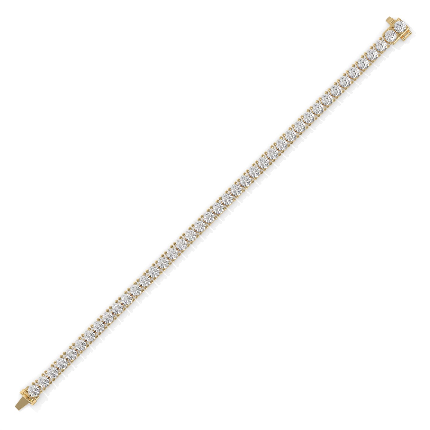 Gold bracelet with diamond accents GLAM NYC