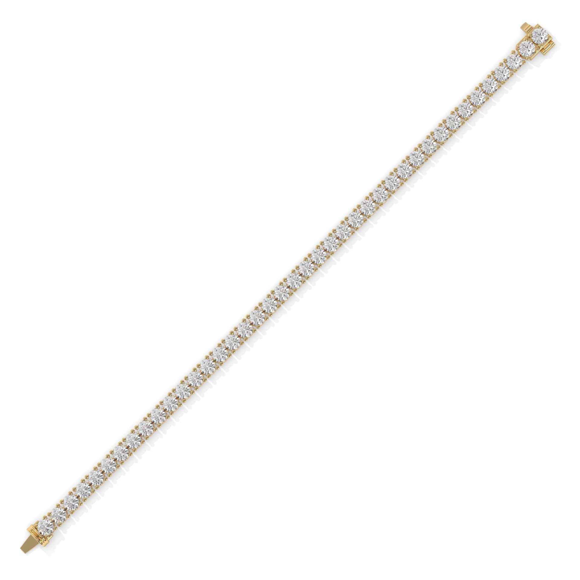 Gold bracelet with diamond accents GLAM NYC