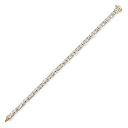 Gold bracelet with diamond accents GLAM NYC