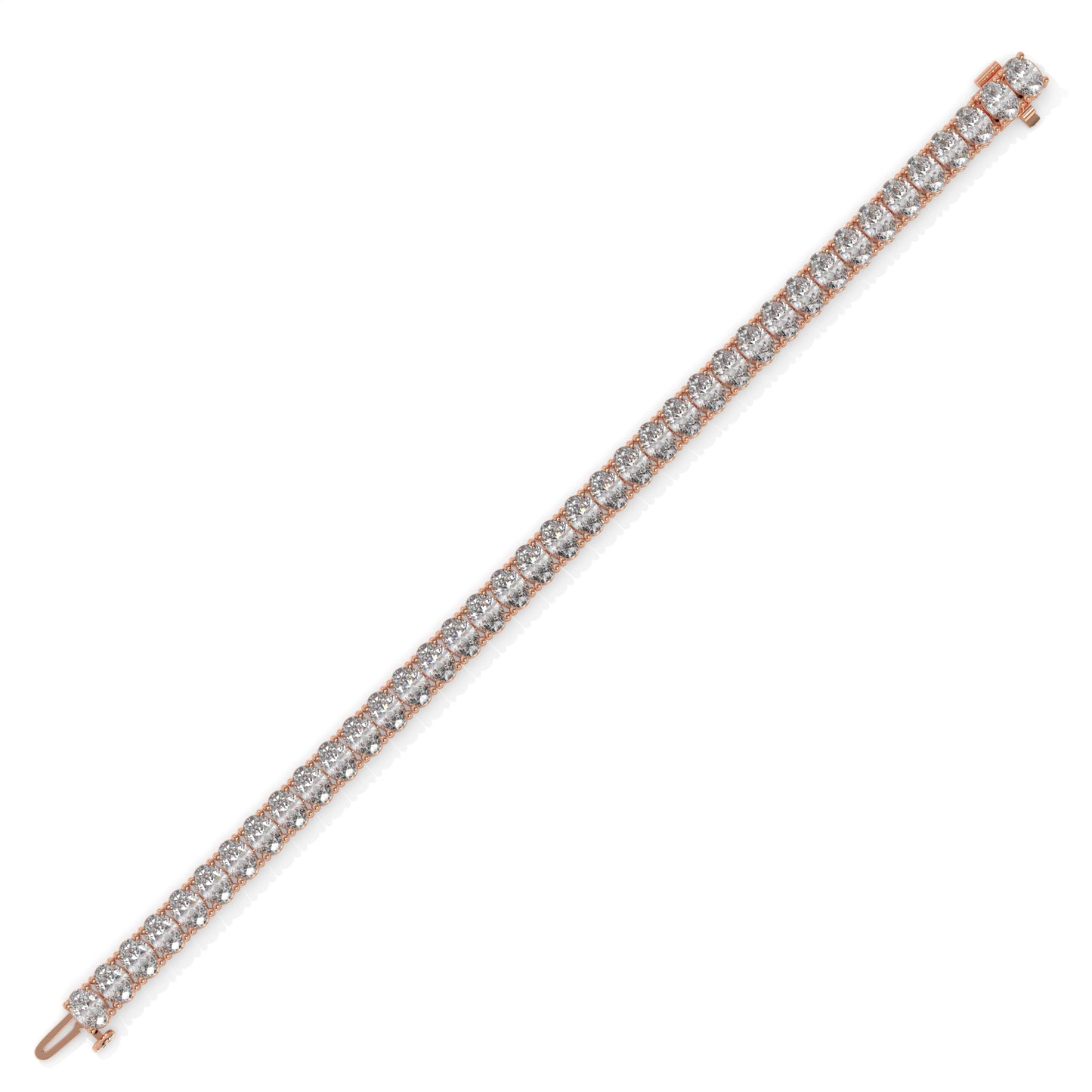 Rose gold bracelet with diamond accents GLAM NYC