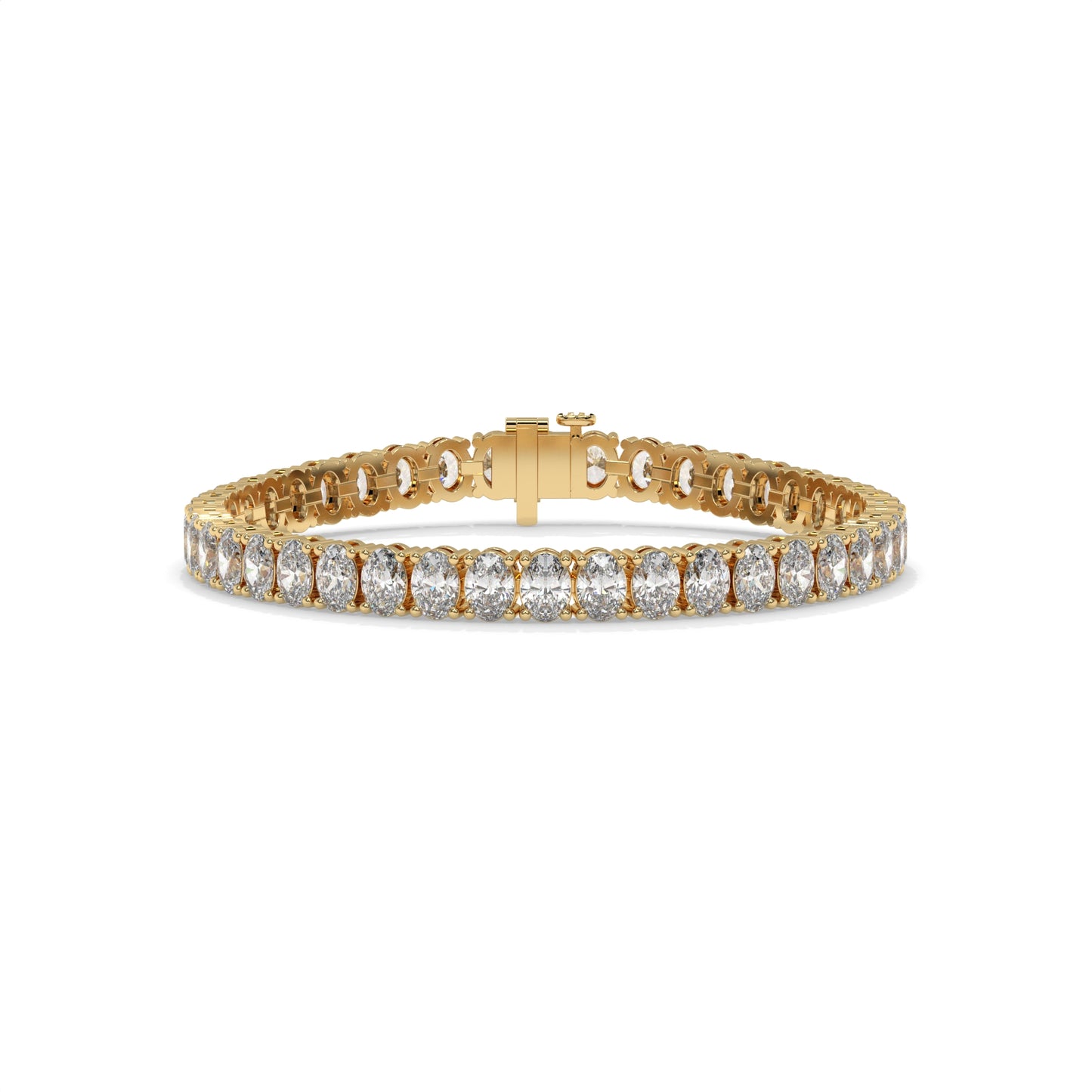 Gold bracelet with diamond accents GLAM NYC