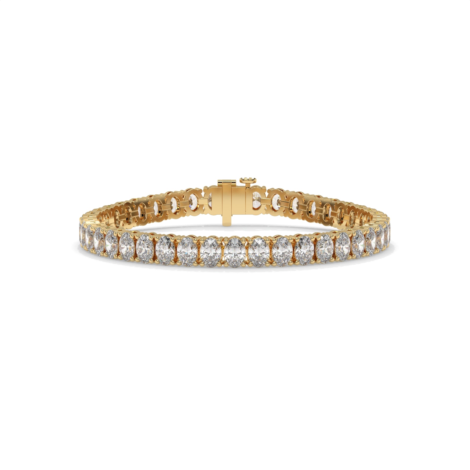 Gold bracelet with diamond accents GLAM NYC