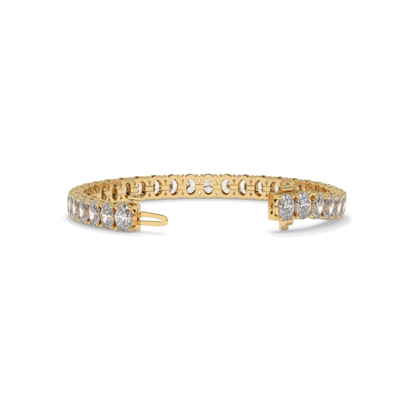 Gold bracelet with diamond accents GLAM NYC
