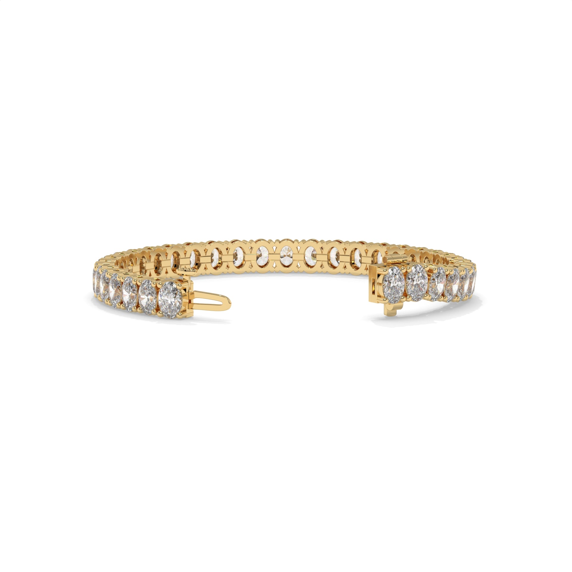 Gold bracelet with diamond accents GLAM NYC