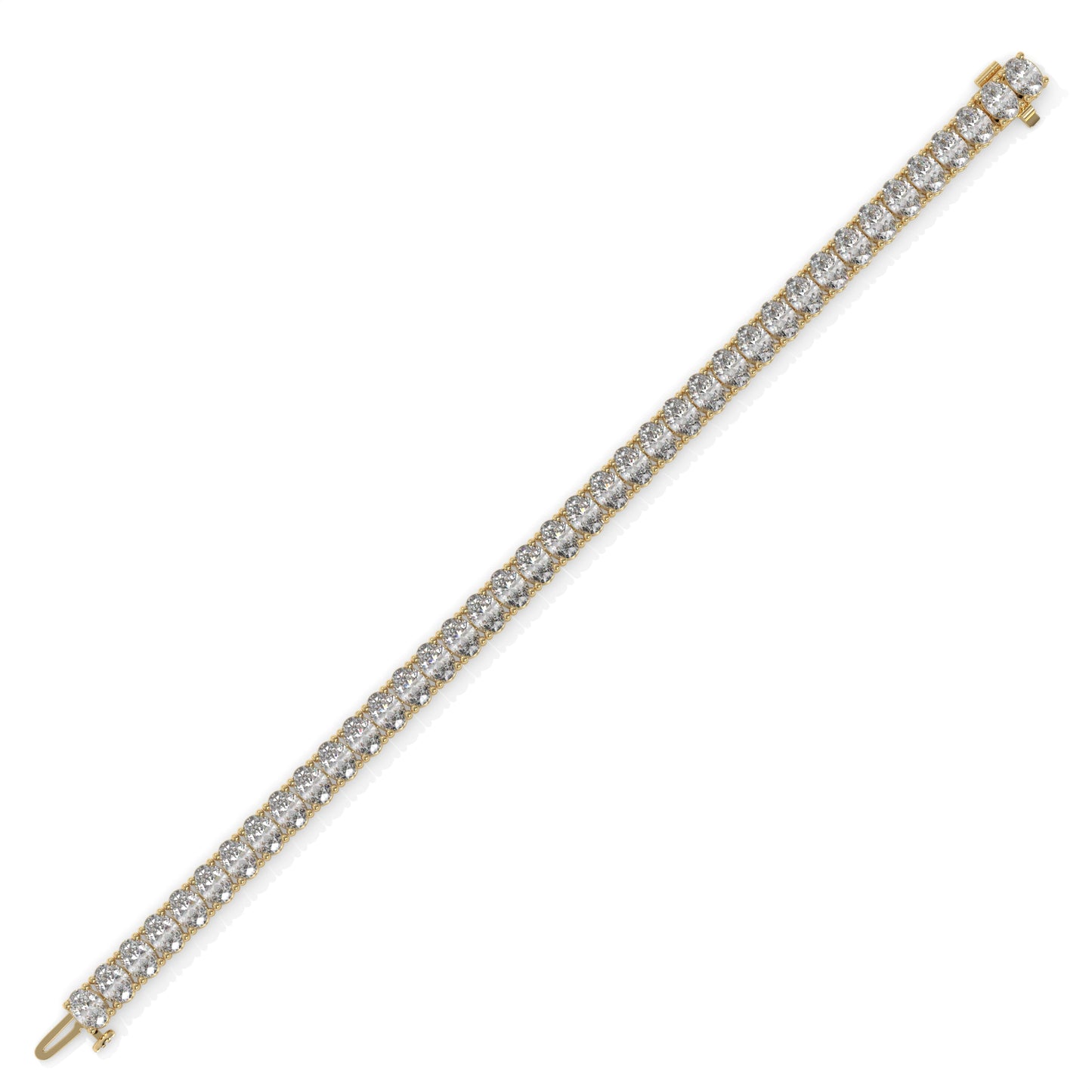 Gold bracelet with diamond accents GLAM NYC