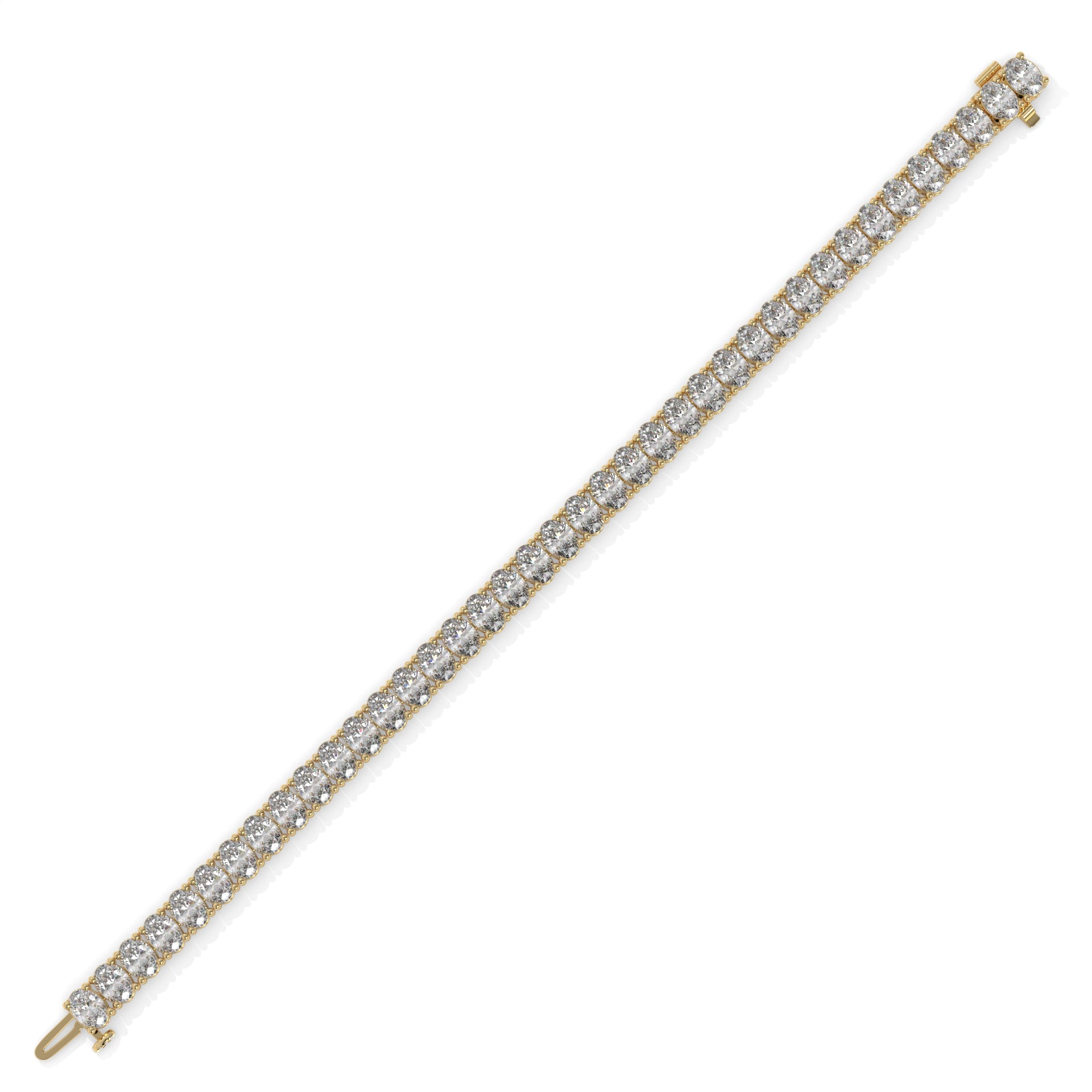 Gold bracelet with diamond accents GLAM NYC