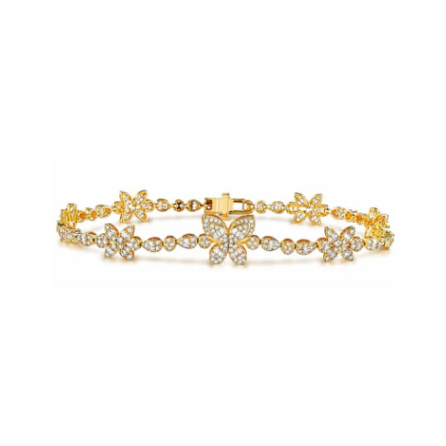 Lab Grown Diamond Butterfly Bracelet