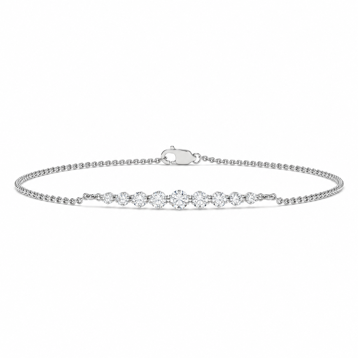 Minimalist Diamond Bar Bracelet – 0.31 CTW