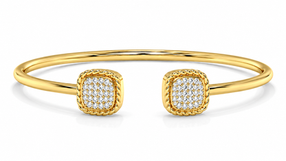 Open Cuff Diamond Bangle Bracelet – 0.40 CTW-2