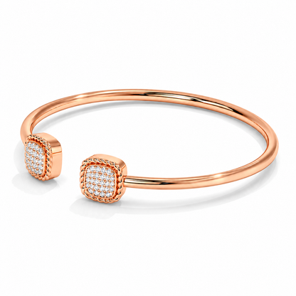 Open Cuff Diamond Bangle Bracelet – 0.40 CTW-5