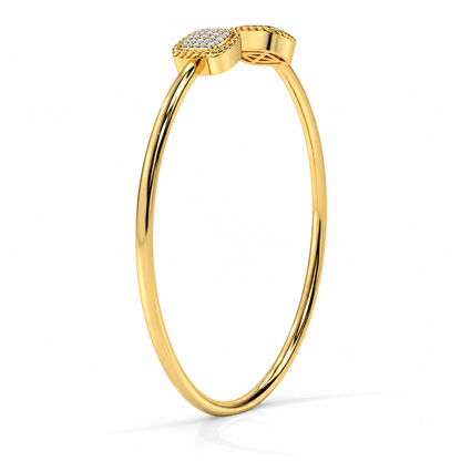 Open Cuff Diamond Bangle Bracelet – 0.40 CTW-6