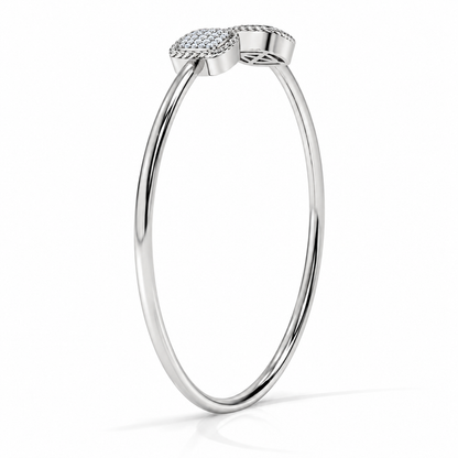 Open Cuff Diamond Bangle Bracelet – 0.40 CTW-8