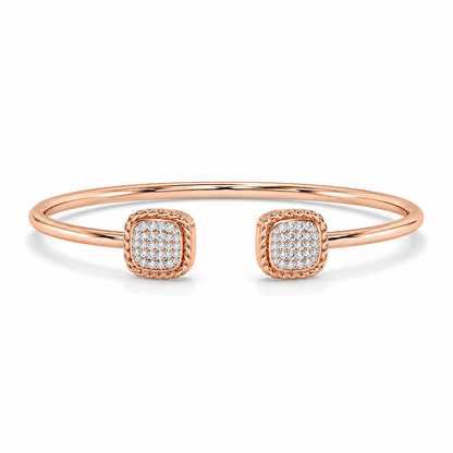 Open Cuff Diamond Bangle Bracelet – 0.40 CTW