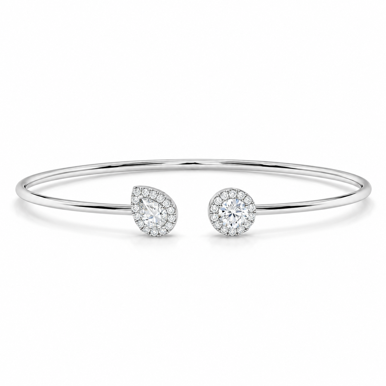 Open Cuff Diamond Bangle Bracelet – 0.93 CTW-1