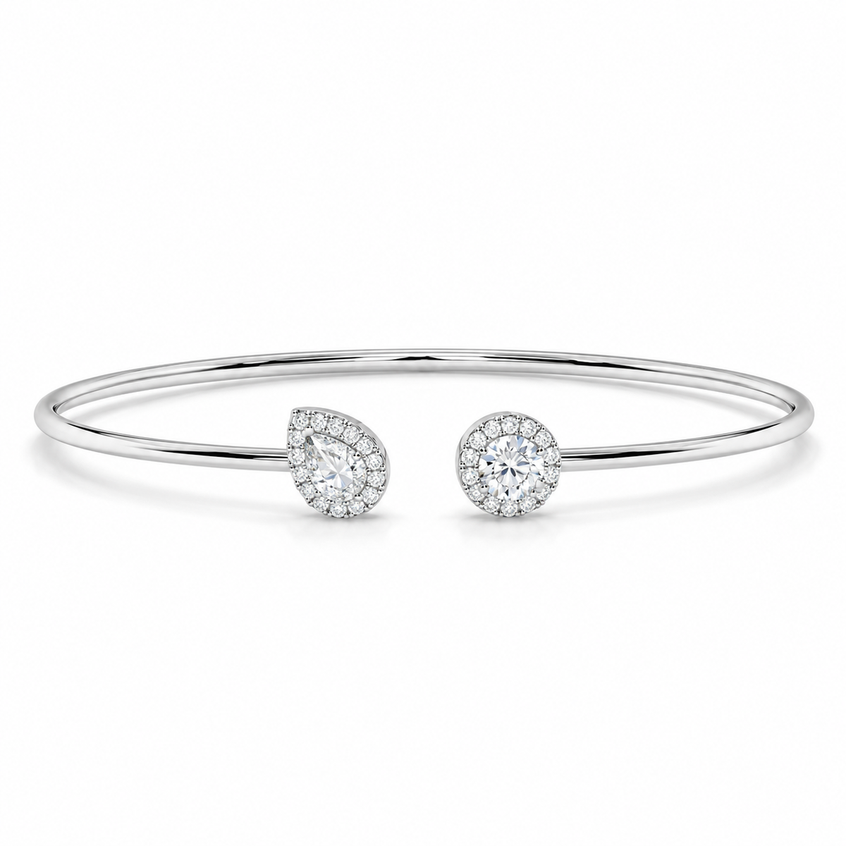 Open Cuff Diamond Bangle Bracelet – 0.93 CTW-1