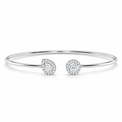 Open Cuff Diamond Bangle Bracelet – 0.93 CTW-1