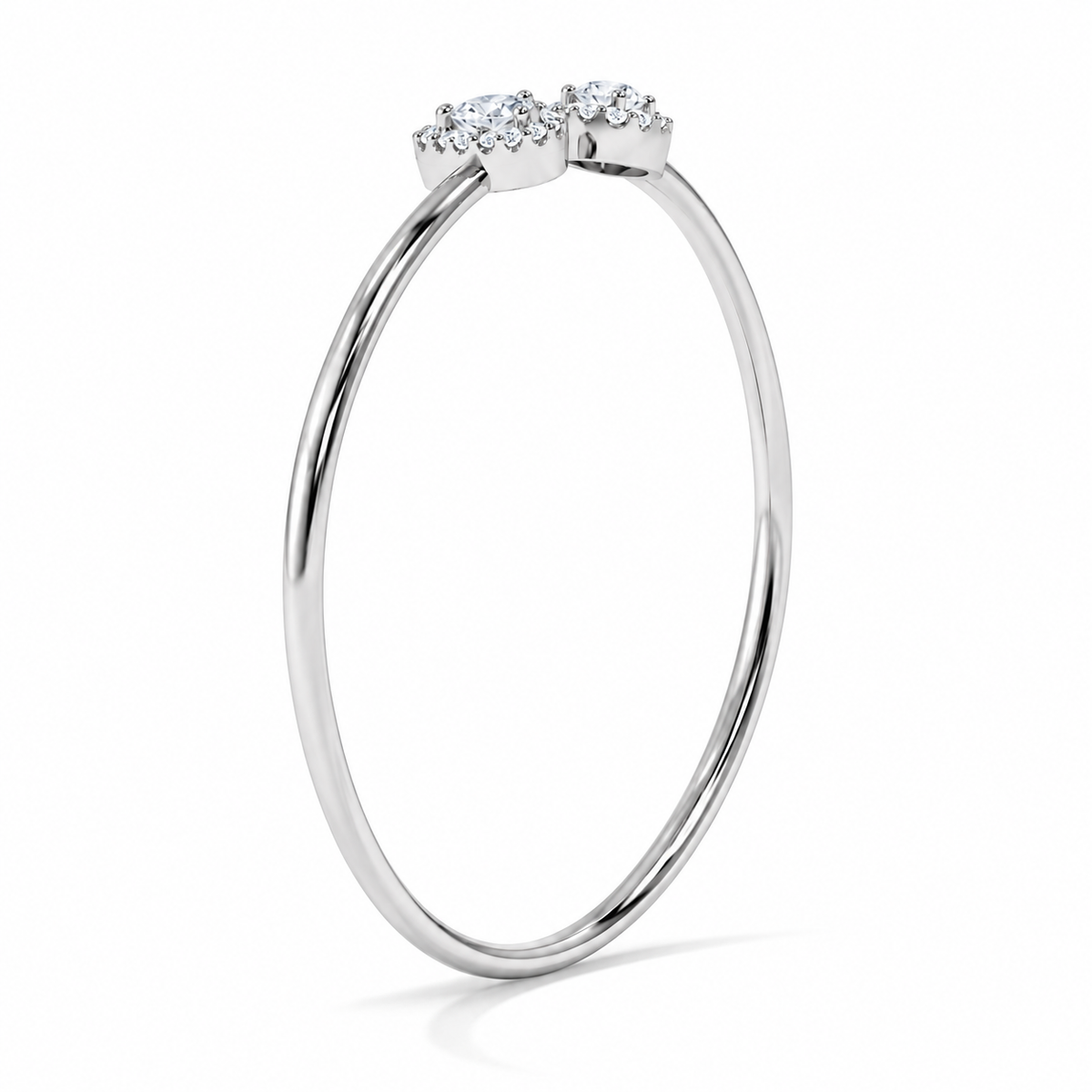 Open Cuff Diamond Bangle Bracelet – 0.93 CTW-6