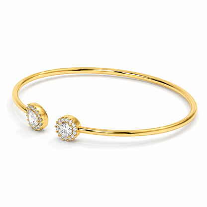 Open Cuff Diamond Bangle Bracelet – 0.93 CTW-7