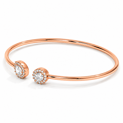 Open Cuff Diamond Bangle Bracelet – 0.93 CTW-78