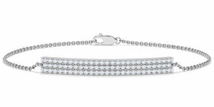 Pavé Diamond Bar Bracelet – 0.65 CTW-1