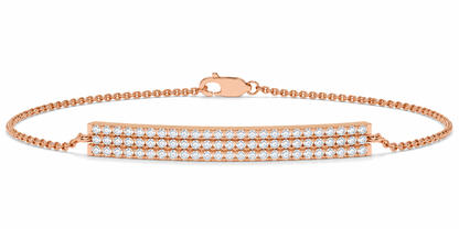 Pavé Diamond Bar Bracelet – 0.65 CTW-2