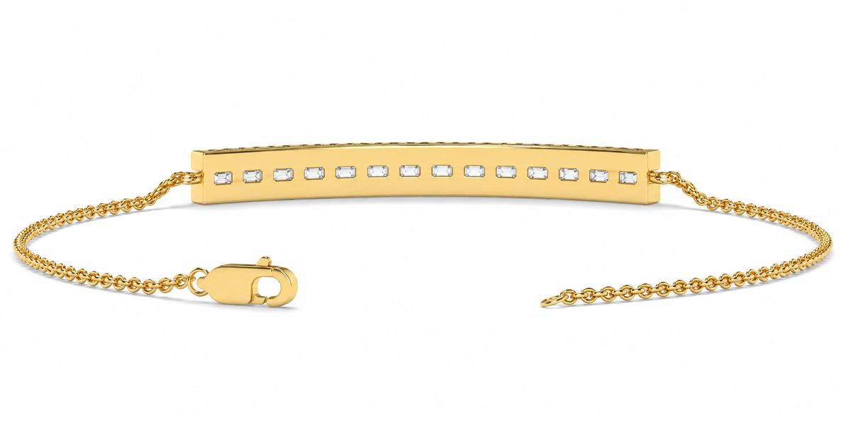 Pavé Diamond Bar Bracelet – 0.65 CTW-3