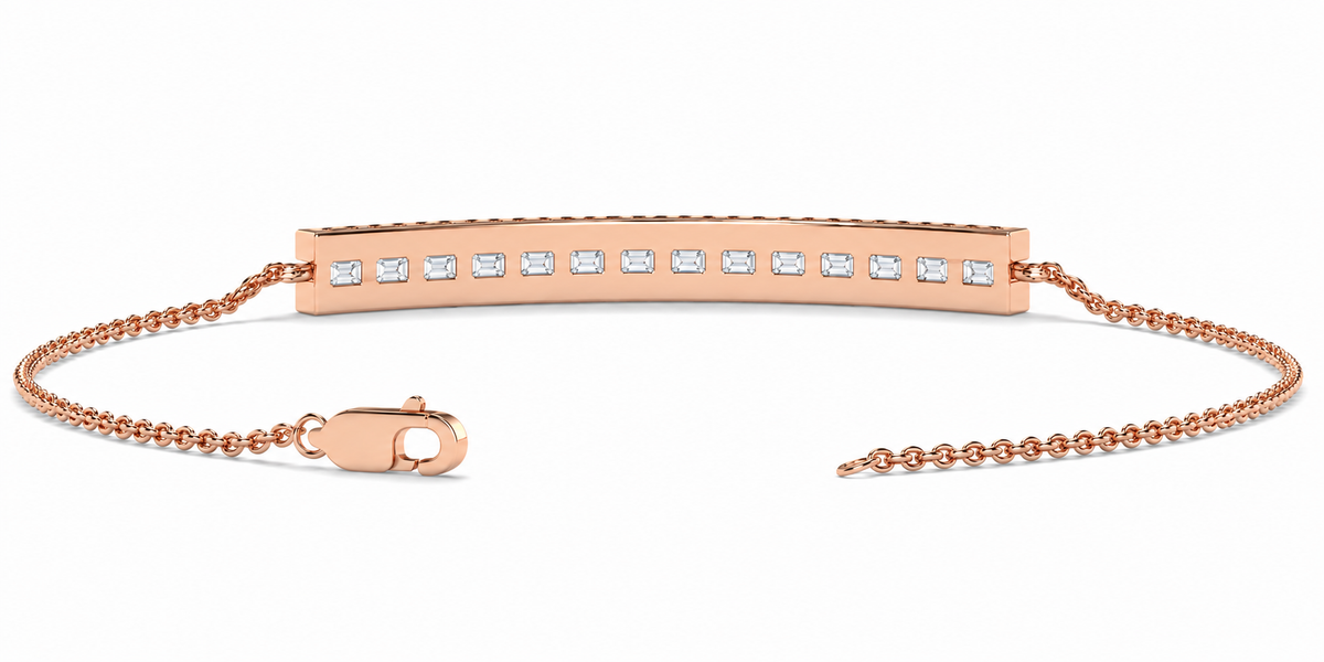 Pavé Diamond Bar Bracelet – 0.65 CTW-5