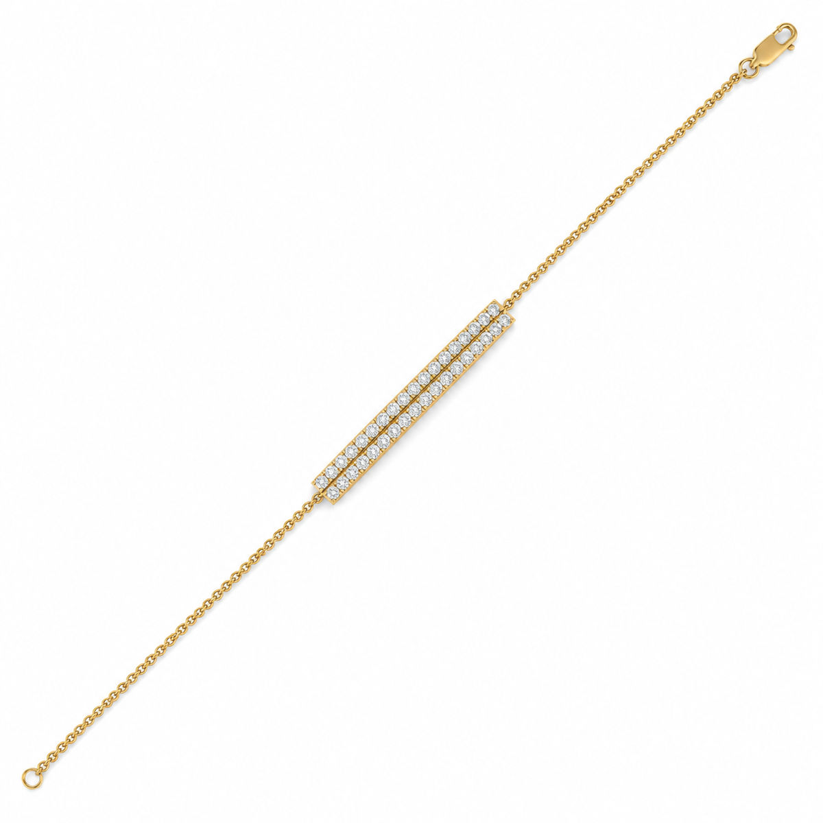 Pavé Diamond Bar Bracelet – 0.65 CTW-6