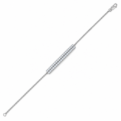 Pavé Diamond Bar Bracelet – 0.65 CTW-8