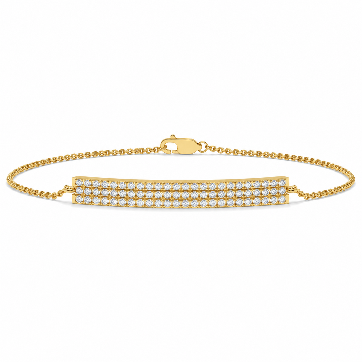 Pavé Diamond Bar Bracelet – 0.65 CTW