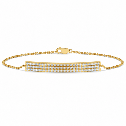 Pavé Diamond Bar Bracelet – 0.65 CTW