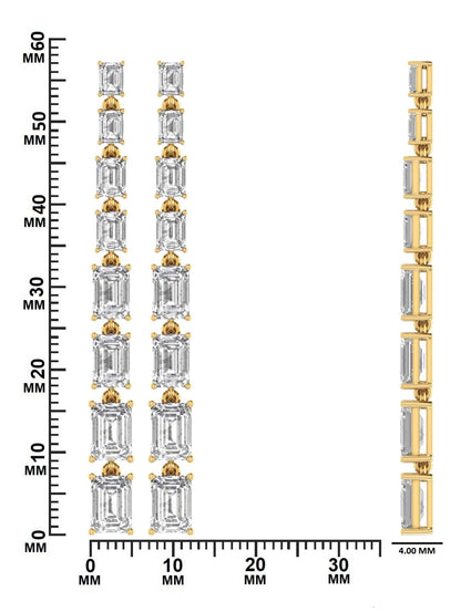9.40 CTW Diamond Drop Earrings