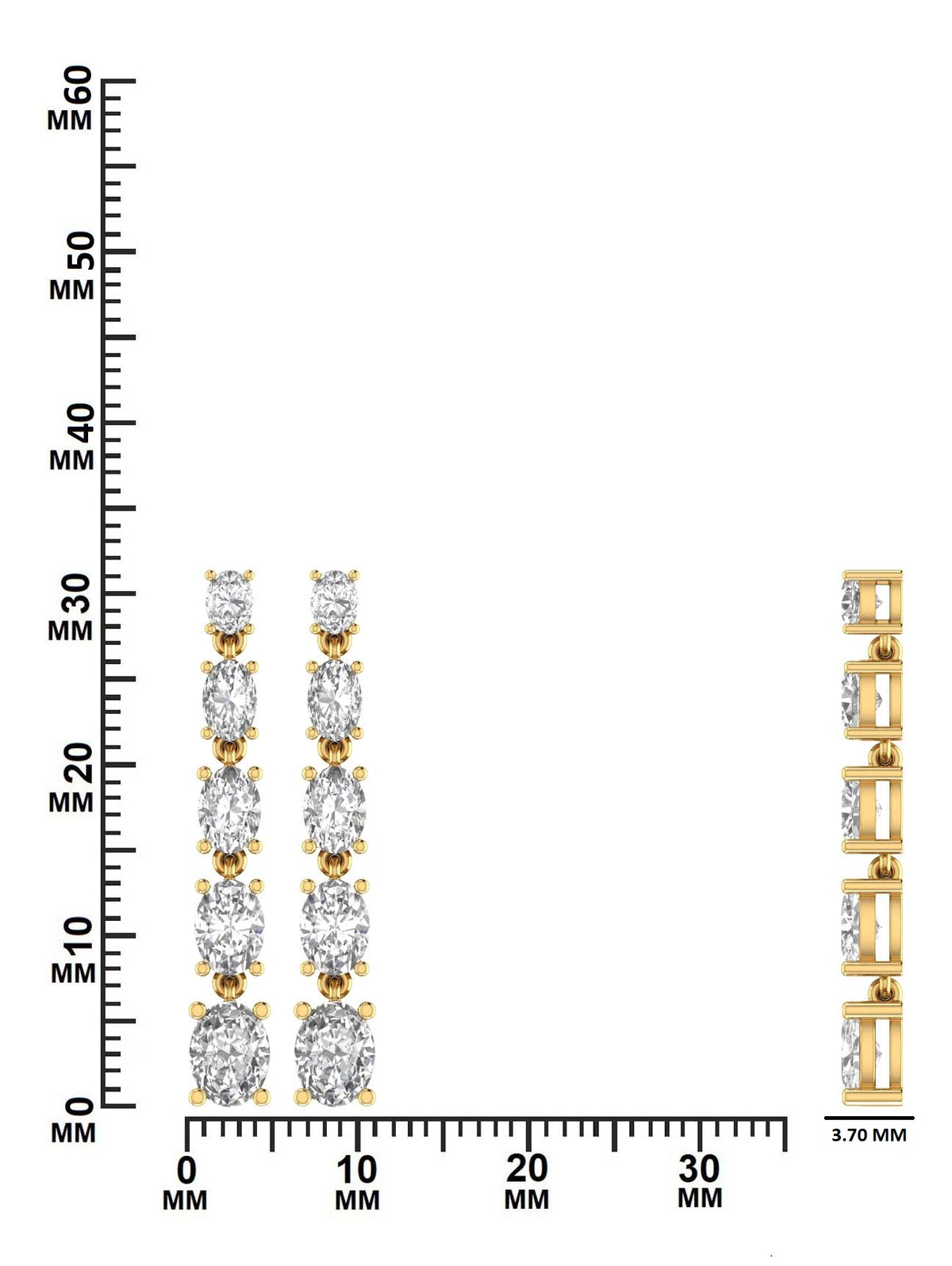3.38 CTW Diamond Drop Earrings