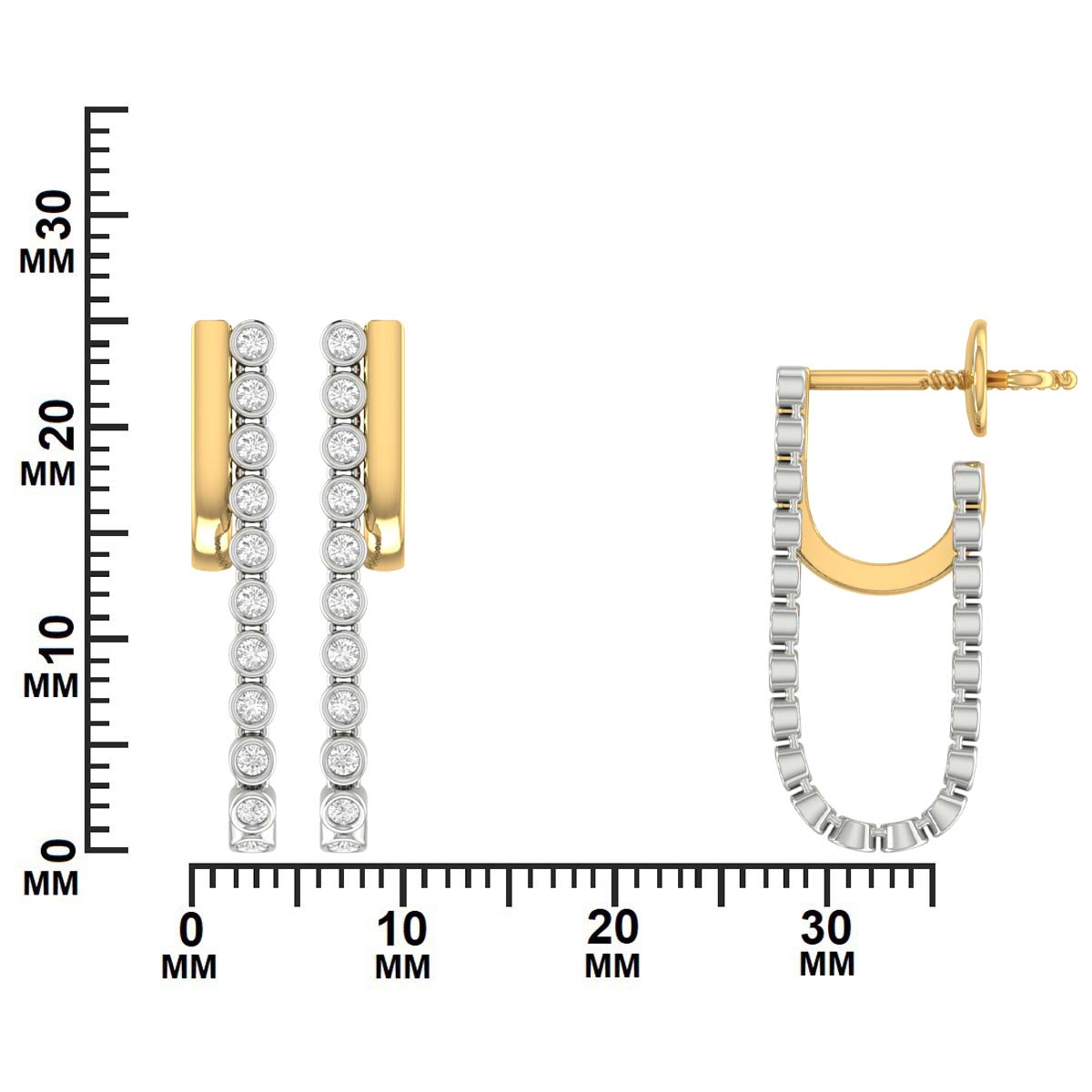 0.58 CTW Diamond Drop Earring