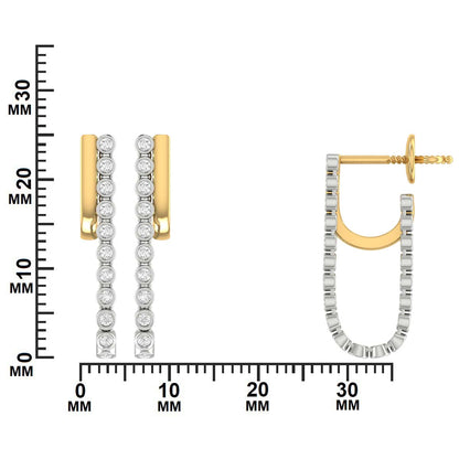0.58 CTW Diamond Drop Earring
